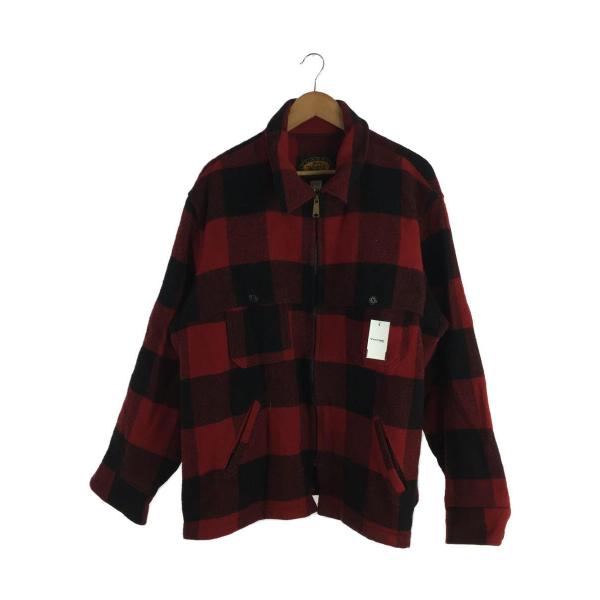 Woolrich◆マッキーノクルーザージャケット/XXL/ウール/RED/チェック/90S/