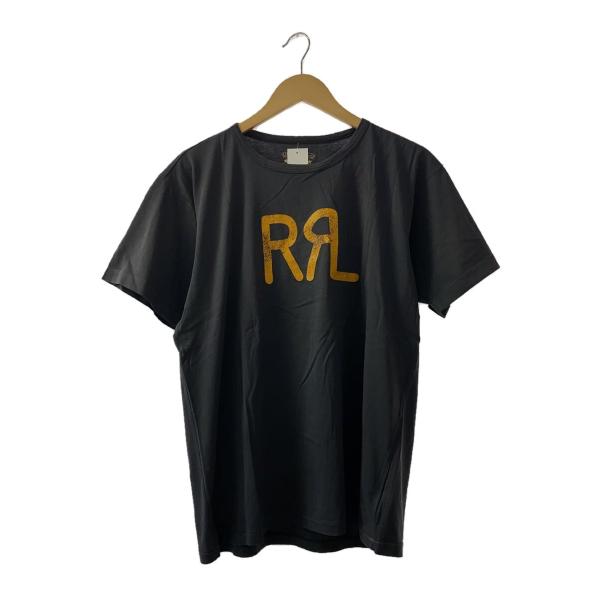 RRL◆RRロゴTシャツ/L/コットン/グレー//