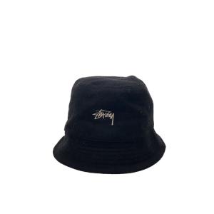 STUSSY◆バケットハット/--/ウール/BLK/メンズ