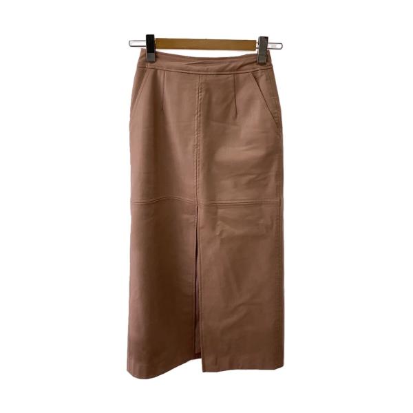 AMERI◆ロングスカート/S/フェイクレザー/PNK