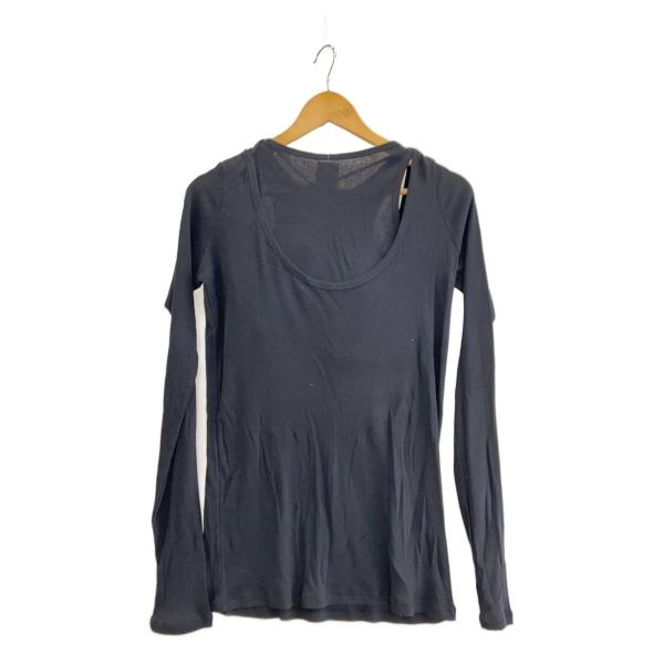 AMERI◆長袖カットソー/FREE/コットン/BLK/0125103910270