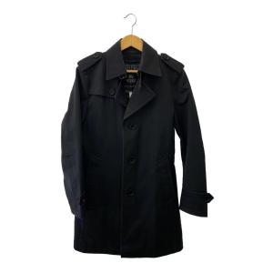 BURBERRY BLACK LABEL◆バーバリーブラックレーベル/トレンチコート/M/ポリエステル/ブラック/BMA14-313-09