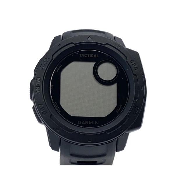 GARMIN◆instinct ESPORTS/GPSウォッチ/デジタル/ラバー/ブラック/MIL-...