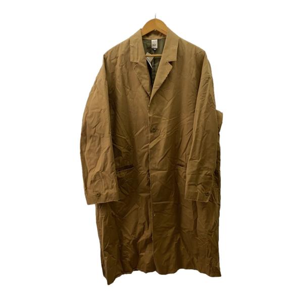 MAGIC STICK◆ステンカラーコート/XL/コットン/キャメル/バックプリント