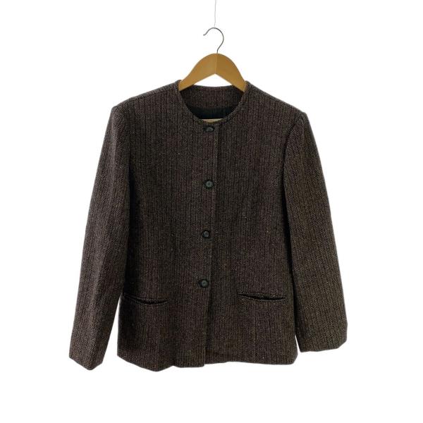 PENDLETON◆テーラードジャケット/--/ウール/BRW/made in usa