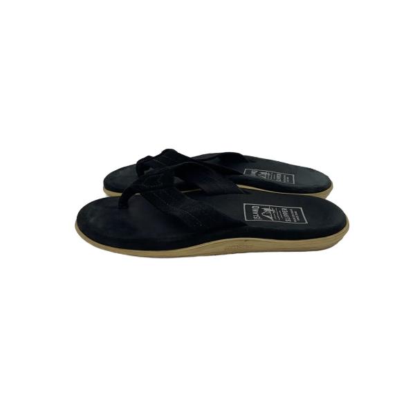 ISLAND Slipper◆Suede Thong/トングサンダル/US7/BLK/PT203