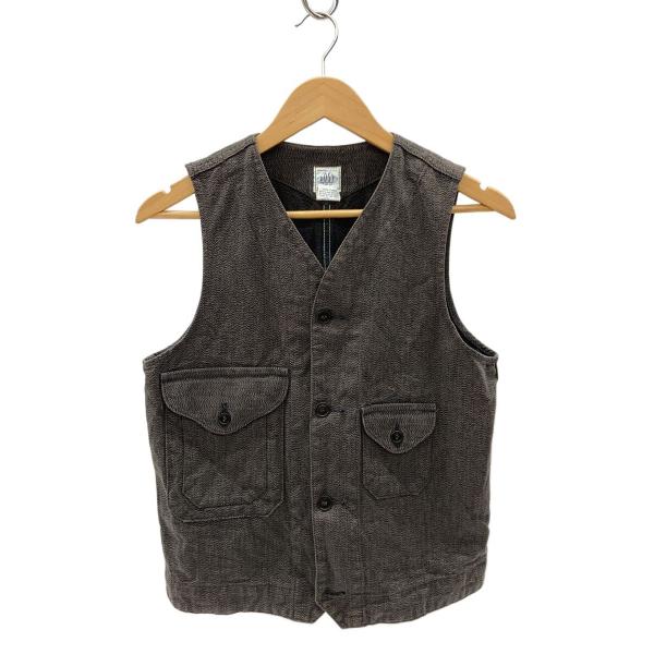 POST OVERALLS◆Cruzer Vest/USA製/シンチバック/フラップポケット/ベスト...