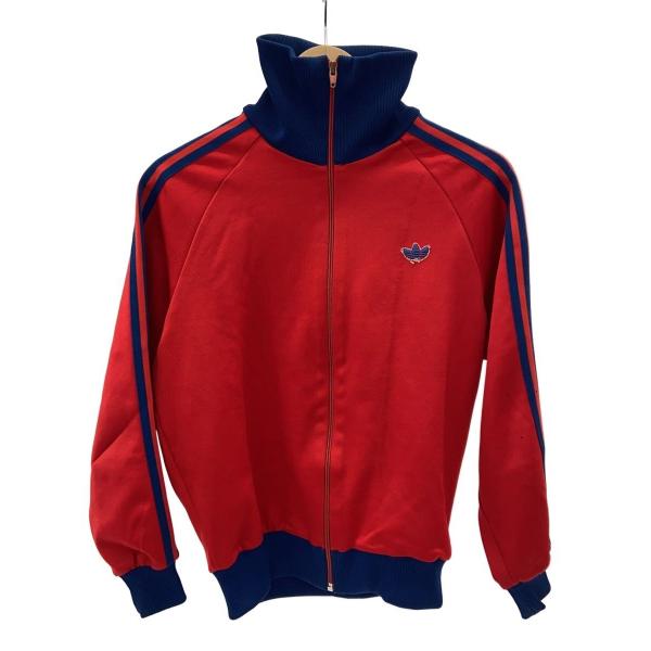 adidas◆80s/デサント/トラックジャケット/ジャージ/--/ポリエステル/RED