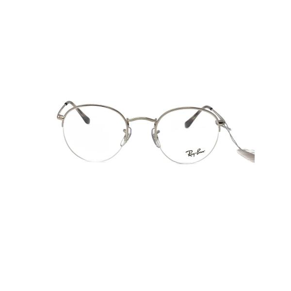 Ray-Ban◆メガネ/ROUND GAZE/SLV/CLR/メンズ/RB3947V