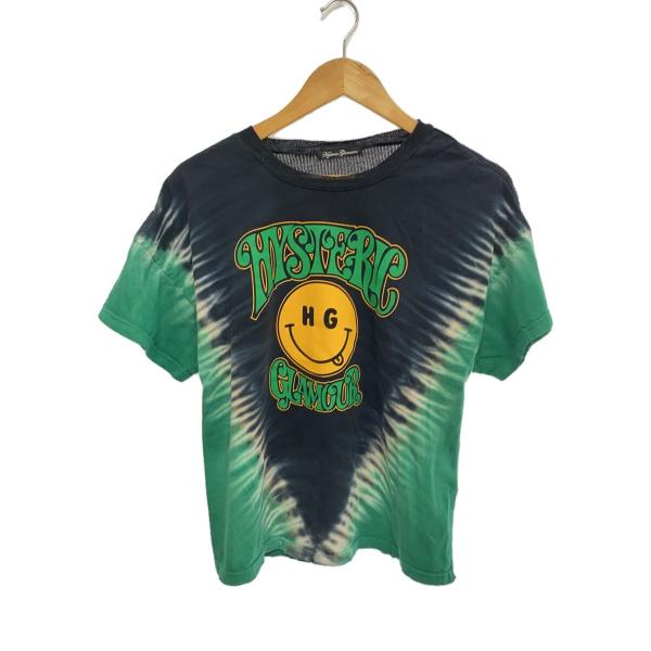 HYSTERIC GLAMOUR◆HG SMILE タイダイプルオーバー/Tシャツ/FREE/コット...