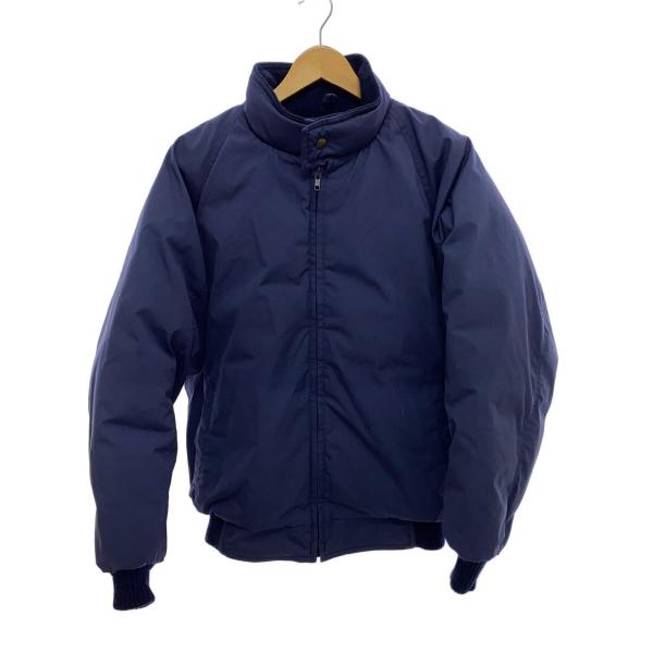 EDDIE BAUER◆80s/黒タグ後期/クラシックラグランジャケット/ダウンジャケット/S/ポリ...