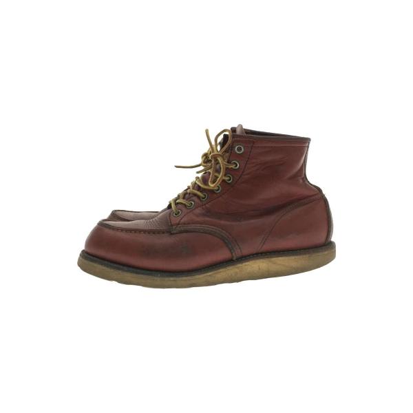 RED WING◆レースアップブーツ・6インチクラシックモックトゥ/US7.5/RED/レザー/88...