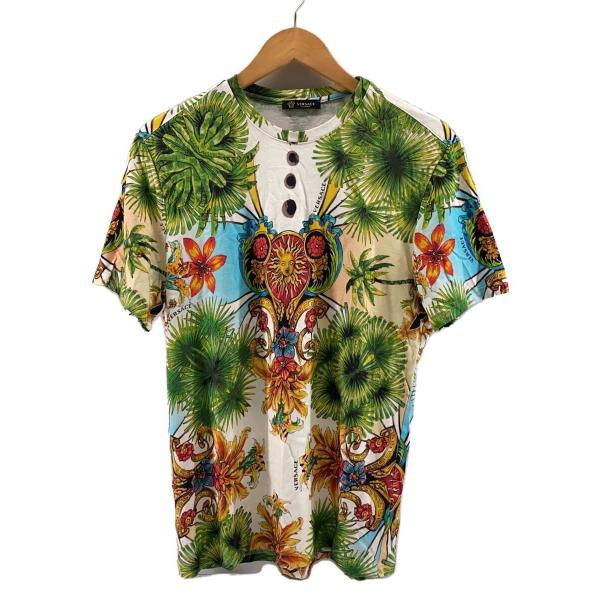 GIANNI VERSACE◆Tシャツ/50/コットン/マルチカラー//