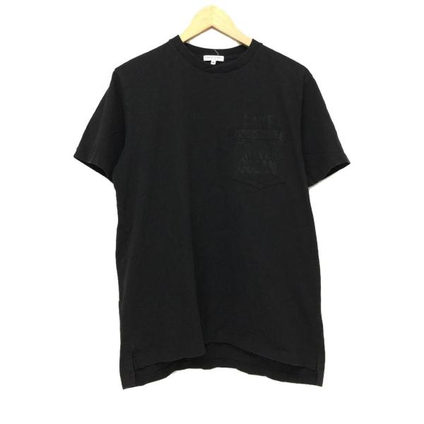 Engineered Garments◆Tシャツ/M/コットン/BLK/無地