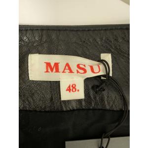 MASU◆ベスト/48/レザー/BLK/無地/...の詳細画像2