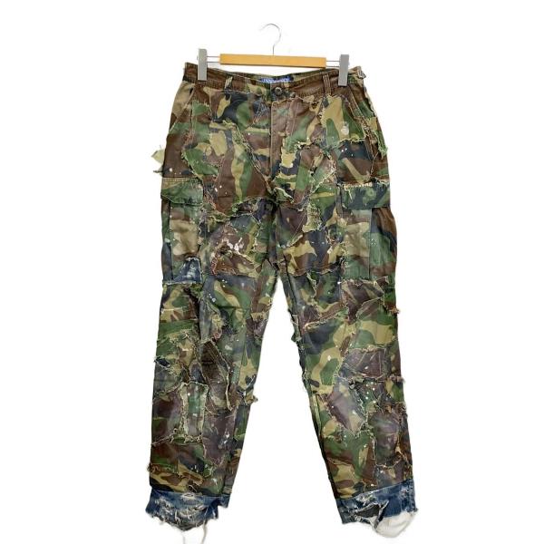 INNOCENCE NYC◆ボトム/M/コットン/KHK/カモフラ/incpdp01//