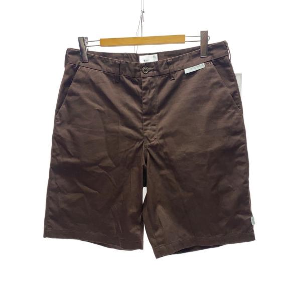 WTAPS◆ショートパンツ/4/コットン/BRW/無地/241TQDT-PTM04