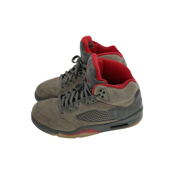 NIKE◆AIR JORDAN 5 RETRO/エアジョーダンレトロ/グレー/136027-051/...