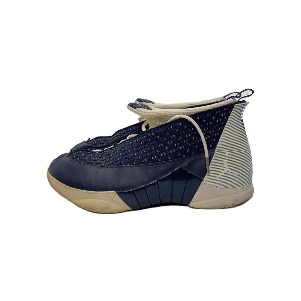 NIKE◆AIR JORDAN 15 RETRO/エアジョーダンレトロ/ネイビー/881429-40...