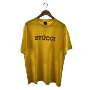 STUSSY◆Tシャツ/XL/コットン/YLW/90s/STUCCI/モノグラム/シングルステッチ