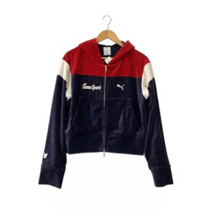 MASU◆T7 SHORT TRACK HOODIE/ジップパーカー/S/コットン/NVY/636086//