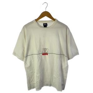 STUSSY◆Tシャツ/L/コットン/WHT