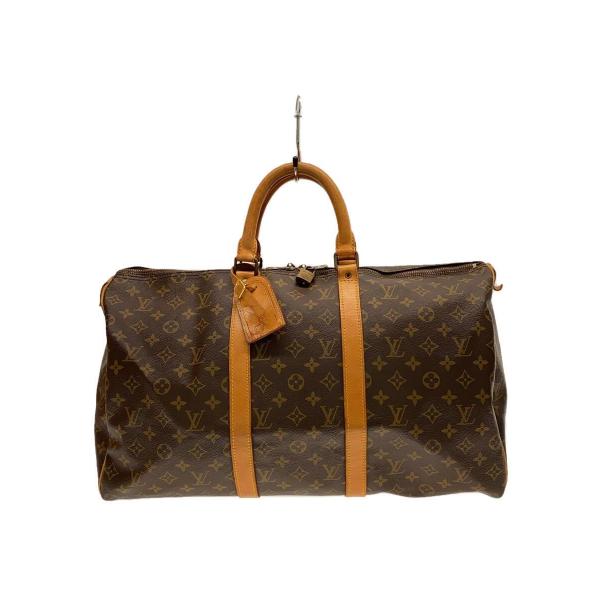 LOUIS VUITTON◆キーポル50_モノグラム・キャンバス_BRW/PVC/BRW
