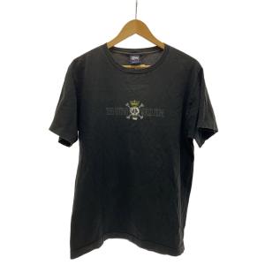 STUSSY◆Tシャツ/L/コットン/BLK/プリント//OLD