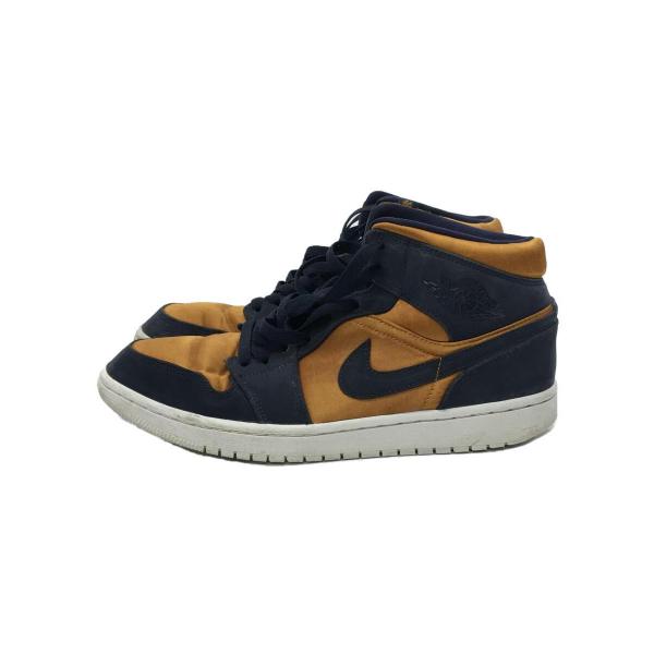 NIKE◆AIR JORDAN 1 MID SE/エアジョーダン1ミッドSE/ネイビー/852542...