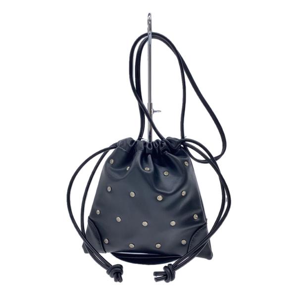 Sea Room lynn◆ビジュー2way miniバッグ/ショルダー/フェイクレザー/BLK//