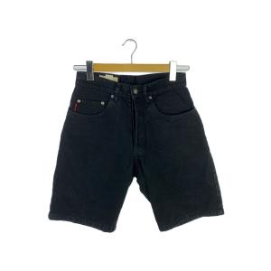 STUSSY◆big ol jean/black denim short/ショートパンツ/28/デニム/BLK//