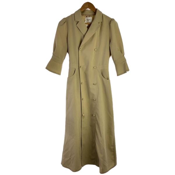 AMERI◆長袖ワンピース/S/ポリエステル/BEG/01110920700//