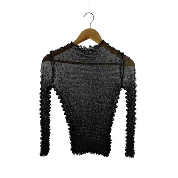 AMERI◆トップス/FREE/ポリエステル/黒/01320490130/2PIECES SHEER...