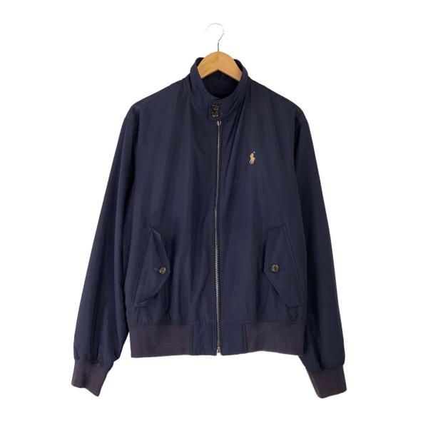 POLO RALPH LAUREN◆ポロラルフローレン/ジャケット/S/ポリエステル/ネイビー/無地...