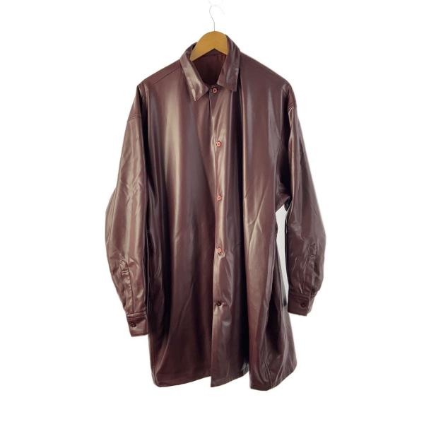 AMERI◆レザージャケット・ブルゾン/M/--/BRD/無地/02220660900