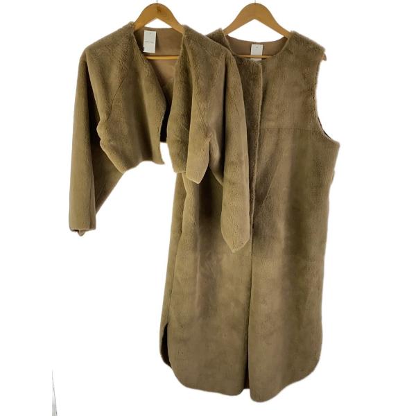 AMERI◆MANY WAY USEFUL BOA COAT/M/ポリエステル/BRW/012207...