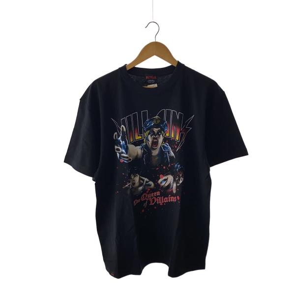 NETFLIX/Tシャツ/XL/コットン/BLK/無地/NEM-84060-C