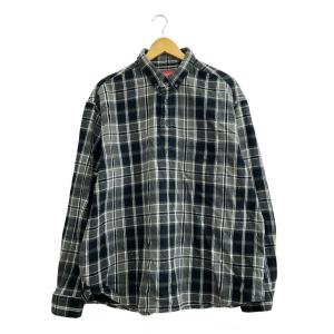 Supreme◆23SS/Pullover Plaid Flannel Shirt/長袖シャツ/L/コットン/チェック