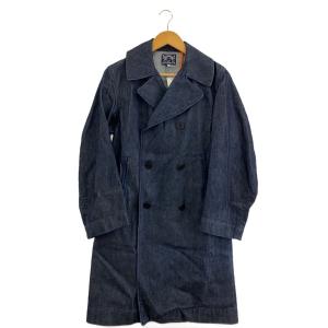 EVISU◆デニムロングコート/36/コットン/IDG/無地//
