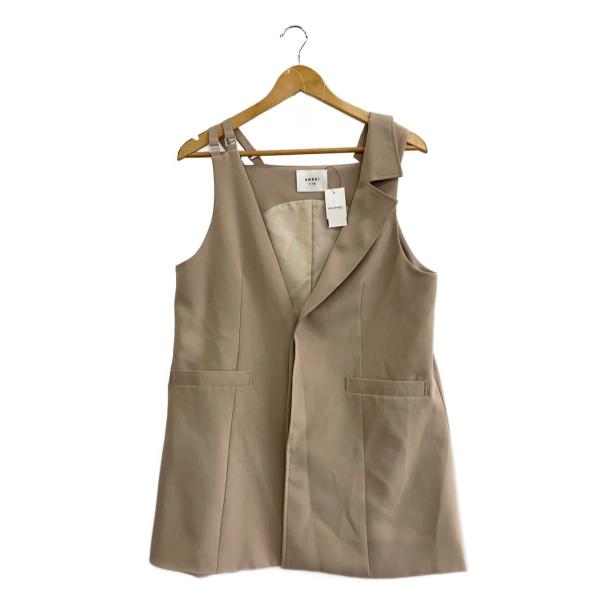 AMERI◆ALTERNATE PARTS VEST/ベスト/FREE/ポリエステル/BEG/010...