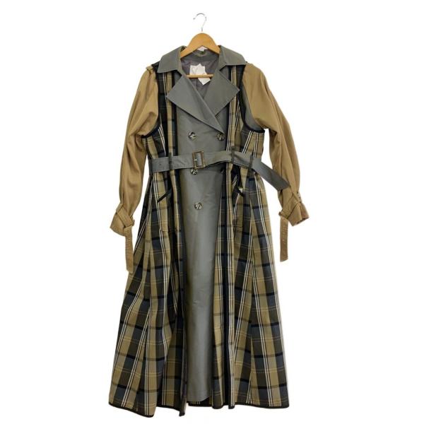 AMERI◆20SS/REMOVABLE TRENCH COAT/トレンチコート/S/コットン/01...