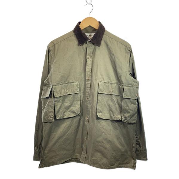 Mountain Research◆長袖シャツ/L/コットン/KHK/無地/MTR-3123