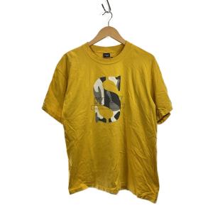 STUSSY◆Tシャツ/L/コットン/YLW/プリント//OLD