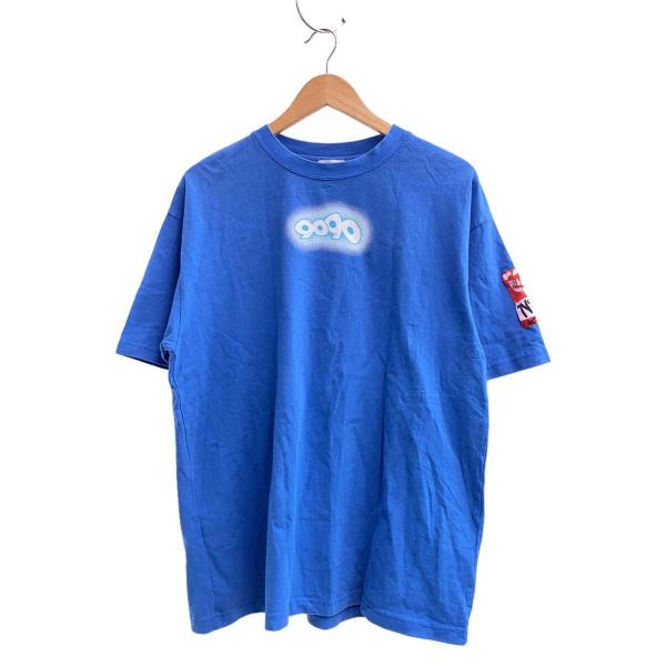 9090◆HELLO GOD BYE/Tシャツ/XL/コットン/ブルー