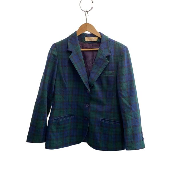 PENDLETON◆70s/テーラードジャケット/16/ウール/GRN/チェック