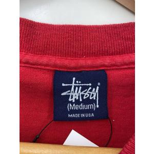 STUSSY◆Tシャツ/M/コットン/RED//の詳細画像2