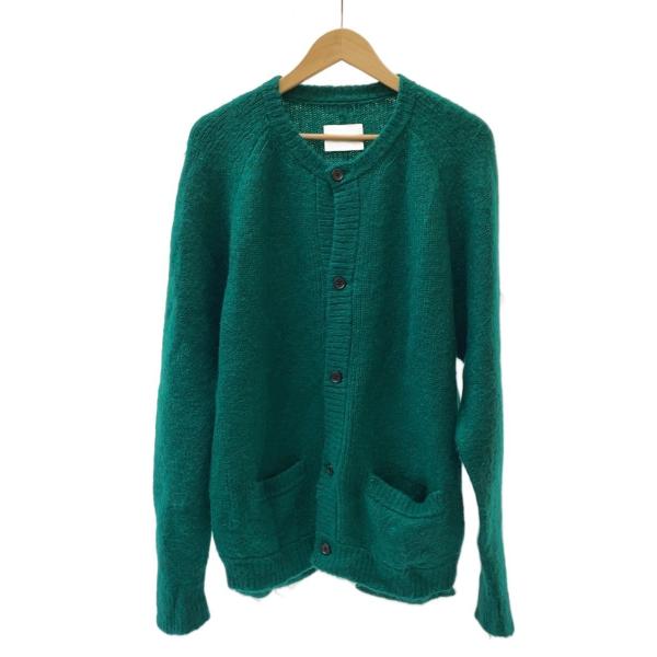 stein◆KID MOHAIR CARDIGAN/カーディガン(厚手)/S/ウール/GRN/ST....