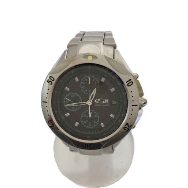 GSX◆クォーツ腕時計/アナログ/ステンレス/GRY/SLV/GSX905SBK//