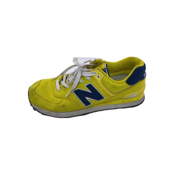 NEW BALANCE◆ハイカットスニーカー/24.5cm/イエロー/PVC/WL574POI