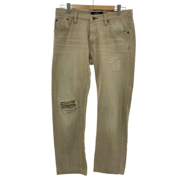 TMT◆ストレートパンツ/L/コットン/BEG/無地